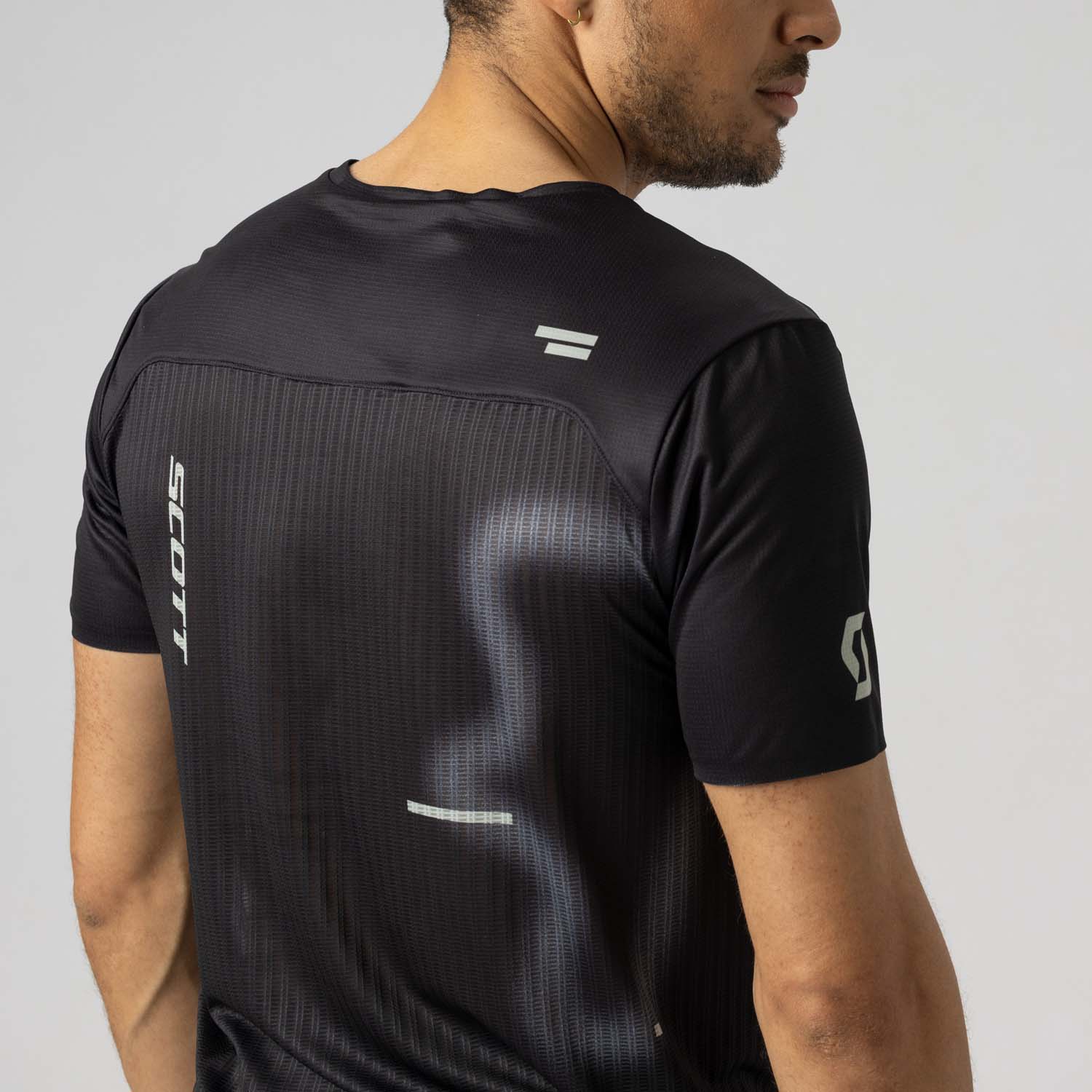 Camiseta de trail running de hombre RC RUN SS Scott - Negro Negro-8