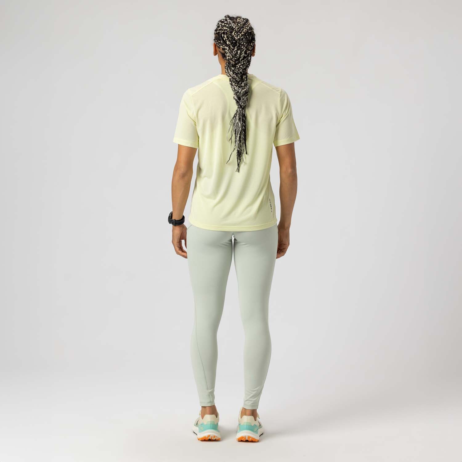 Camiseta de running de mujer ENDURANCE LT SS Scott - Amarillo Amarillo-4