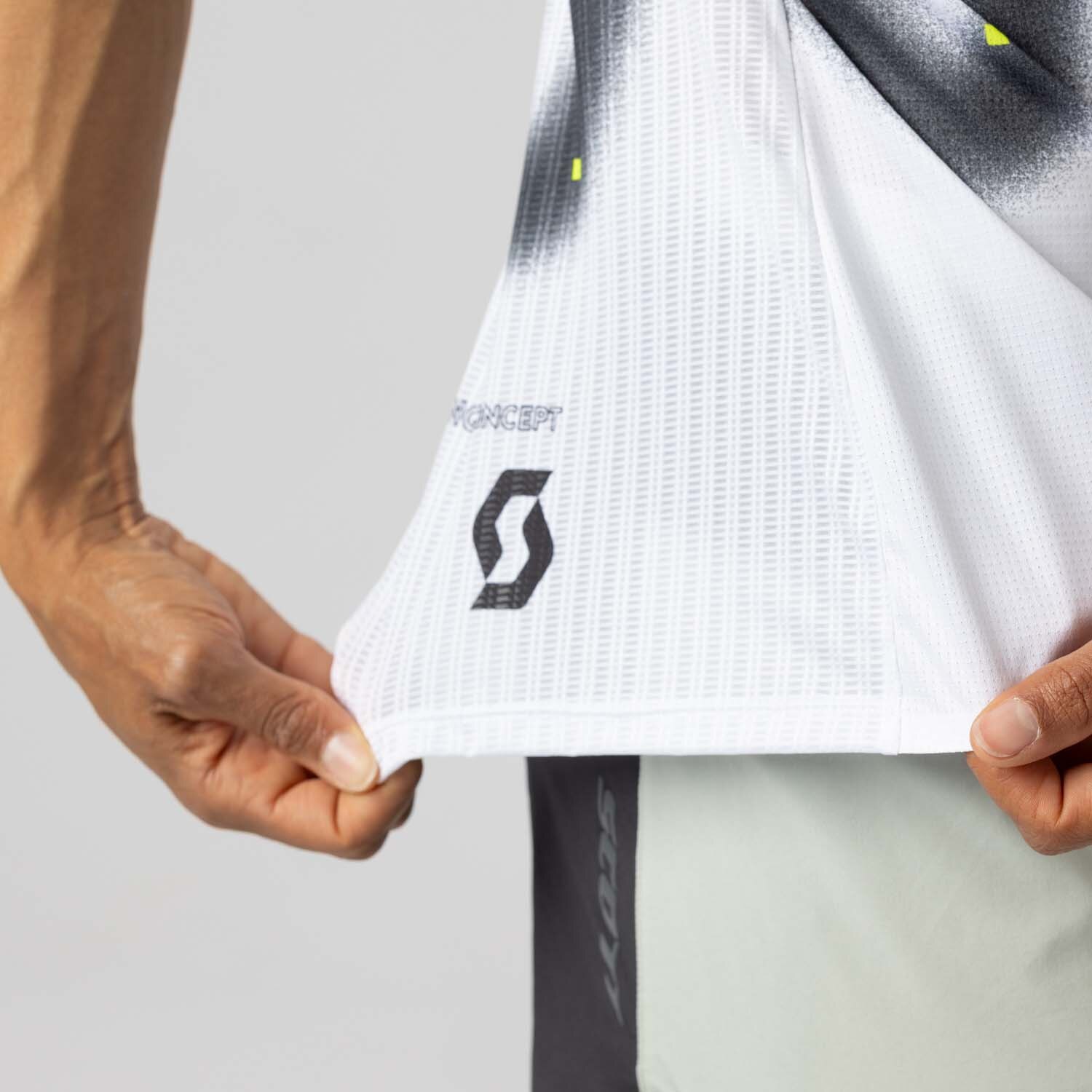 Camiseta de trail running de mujer RC RUN SS Scott - Blanco Blanco-8