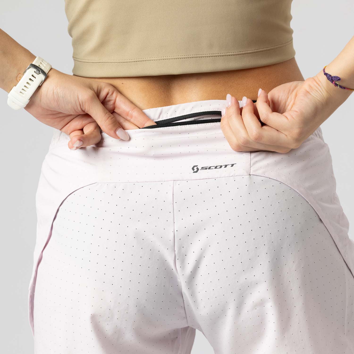 Imagen 7 de Short de trail running de mujer ENDURANCE VENTED Scott - Rosa Rosa