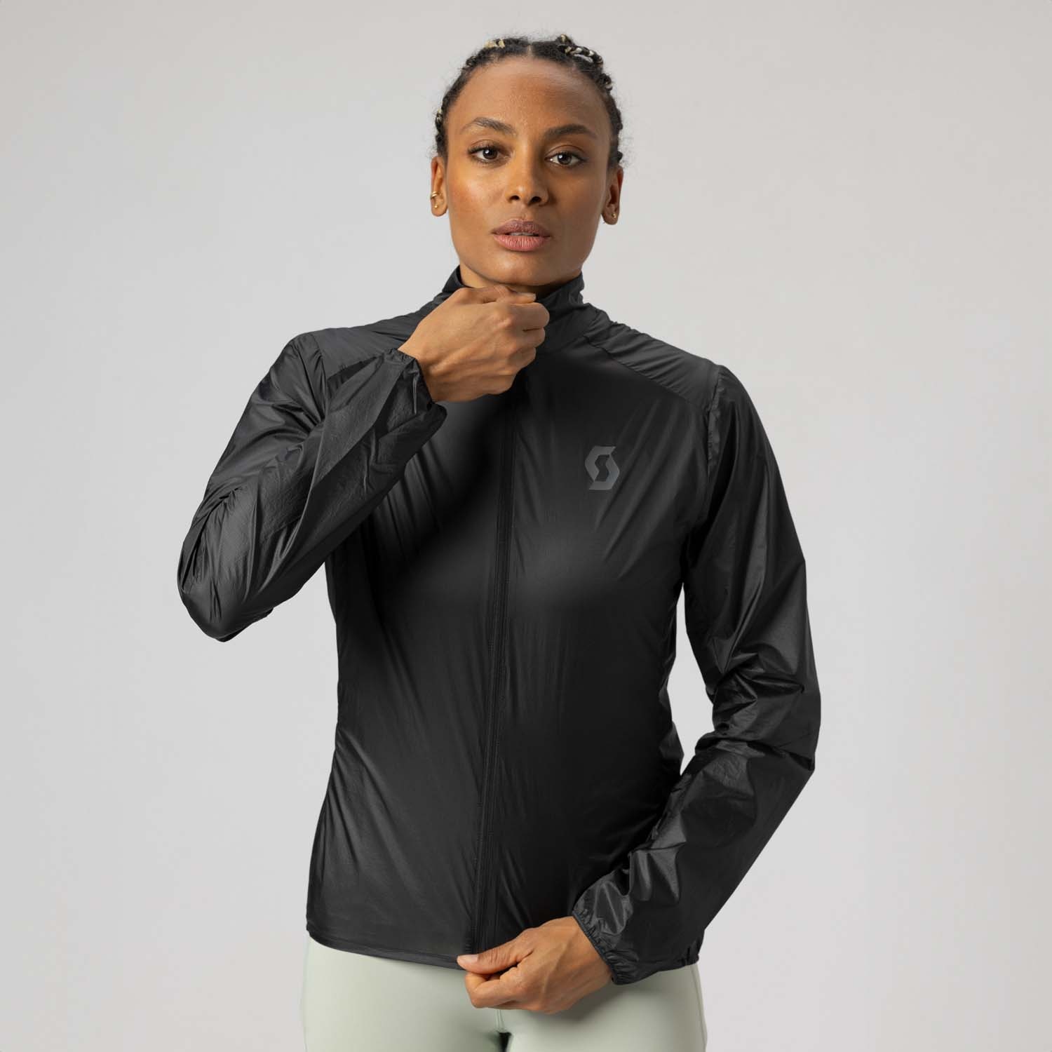 Imagen 3 de Chaqueta cortavientos de running de mujer ENDURANCE TECH WB Scott - Negro Negro