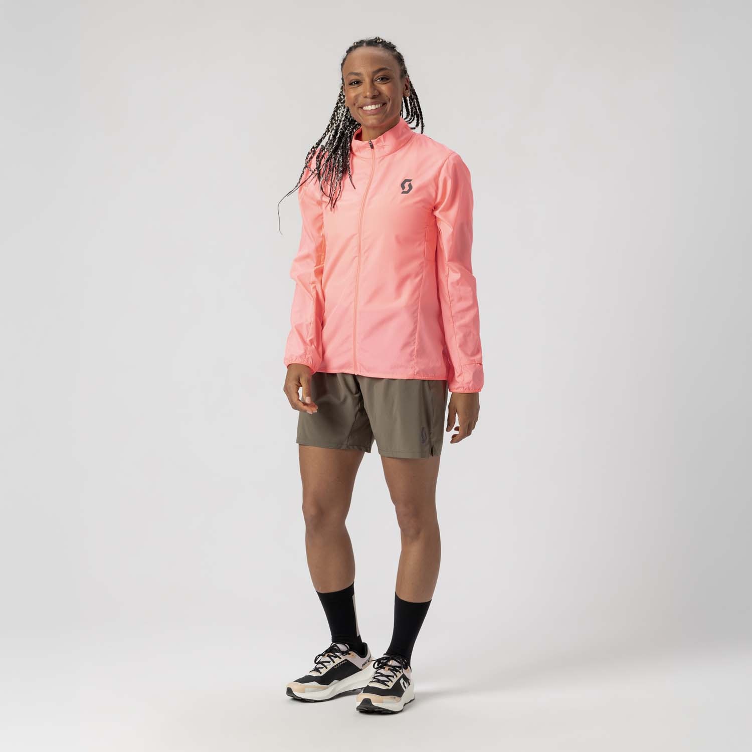 Imagen 3 de Chaqueta cortavientos de running de mujer ENDURANCE TECH WB Scott - Rosa Rosa