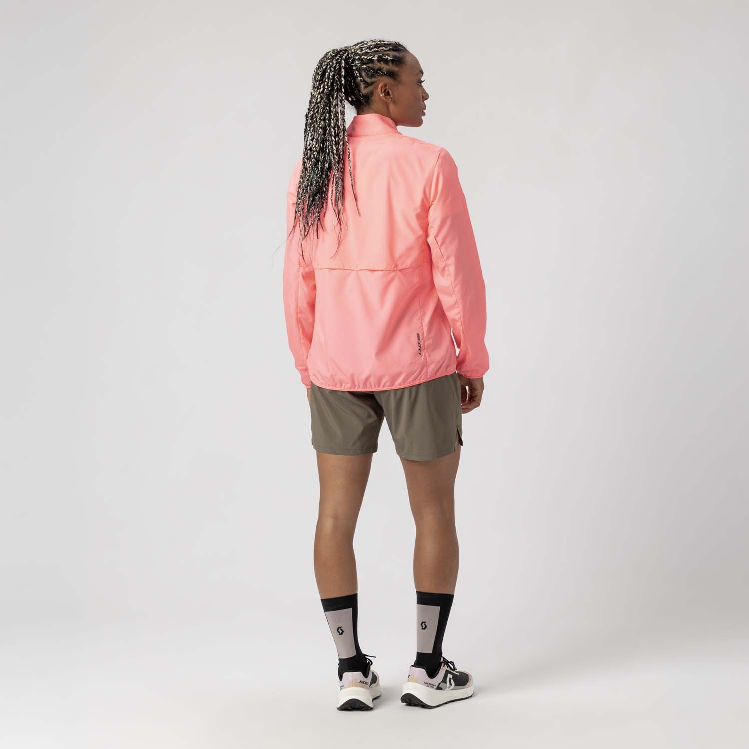Imagen 4 de Chaqueta cortavientos de running de mujer ENDURANCE TECH WB Scott - Rosa Rosa