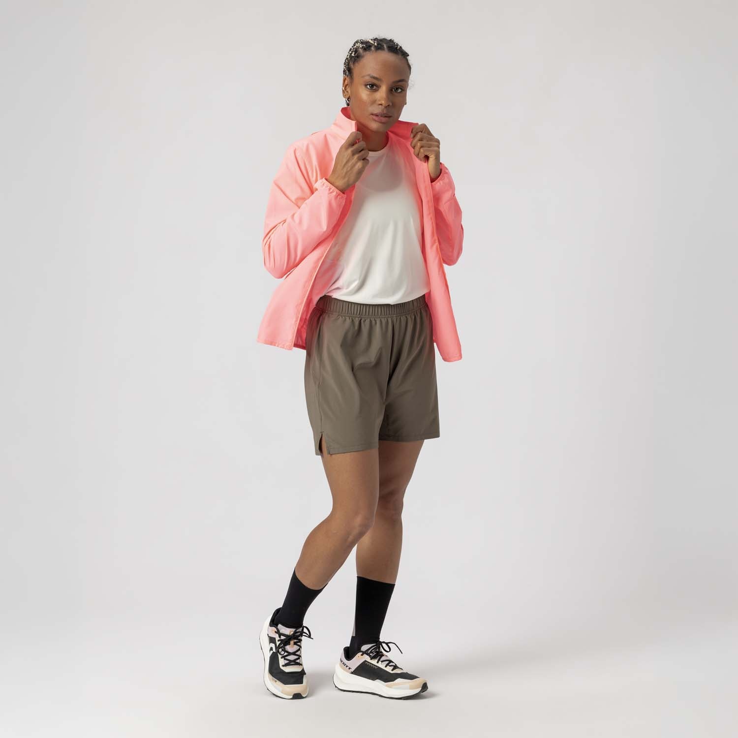 Imagen 5 de Chaqueta cortavientos de running de mujer ENDURANCE TECH WB Scott - Rosa Rosa
