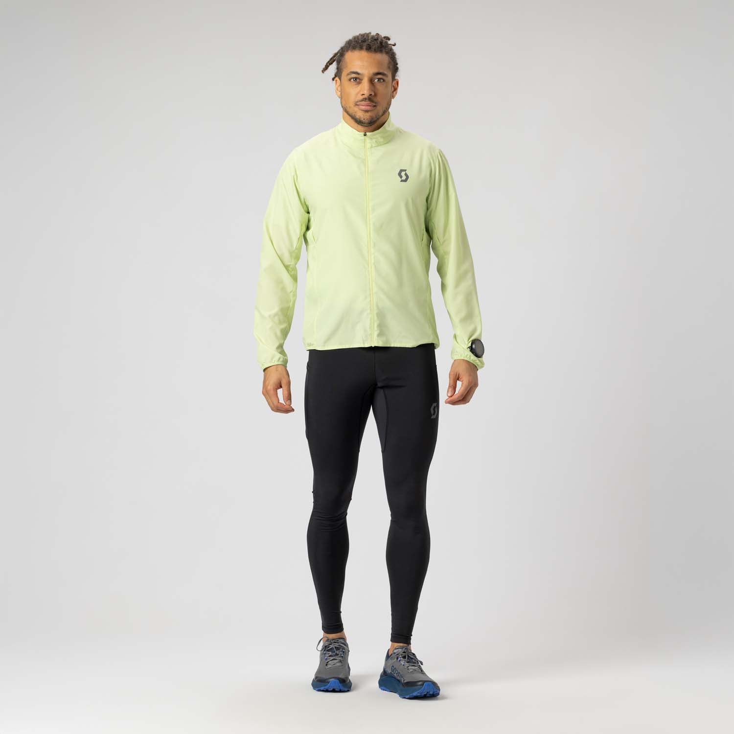 Chaqueta cortavientos de running de hombre ENDURANCE TECH WB Scott - Amarillo Amarillo-4