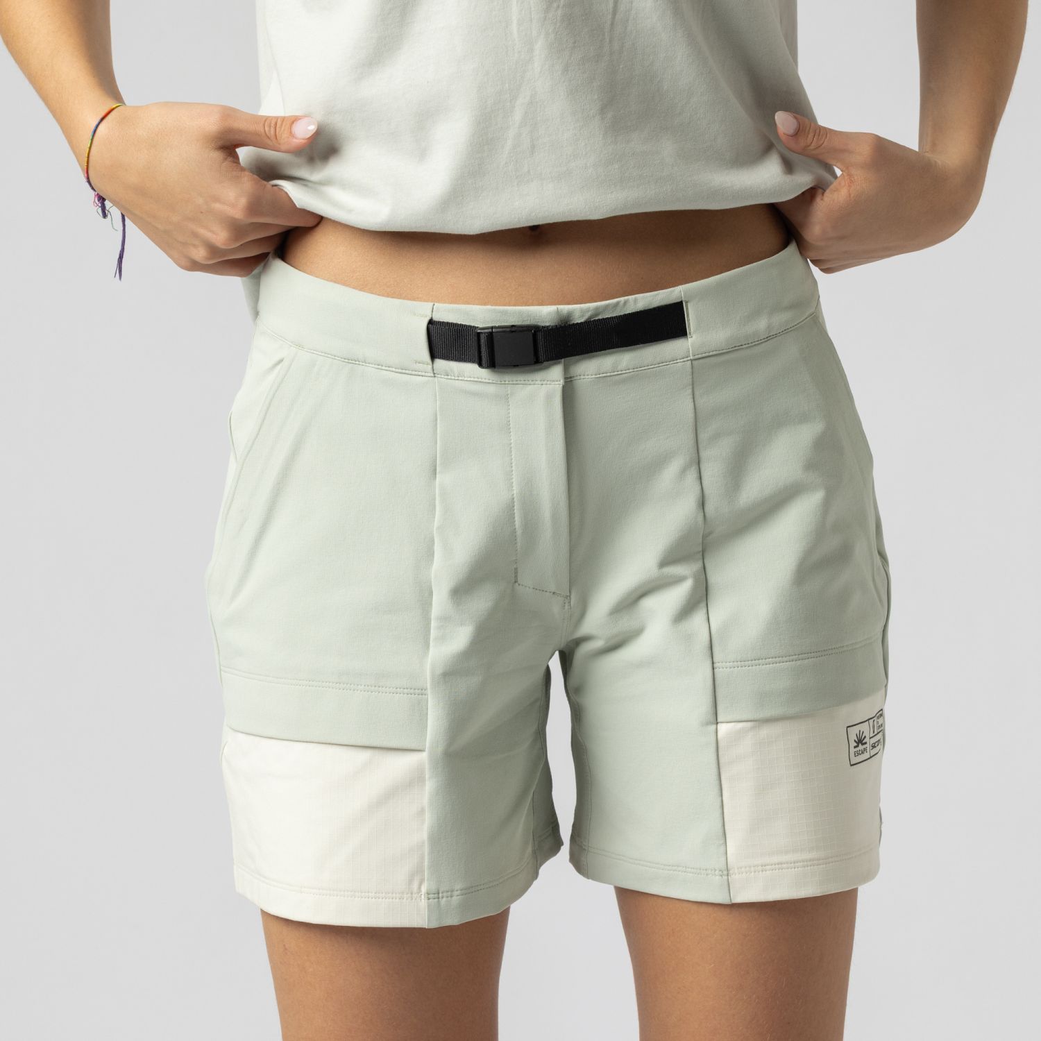Pantalón corto de montaña de mujer EXPLORAIR ESCAPE Scott - Gris claro Gris claro-7