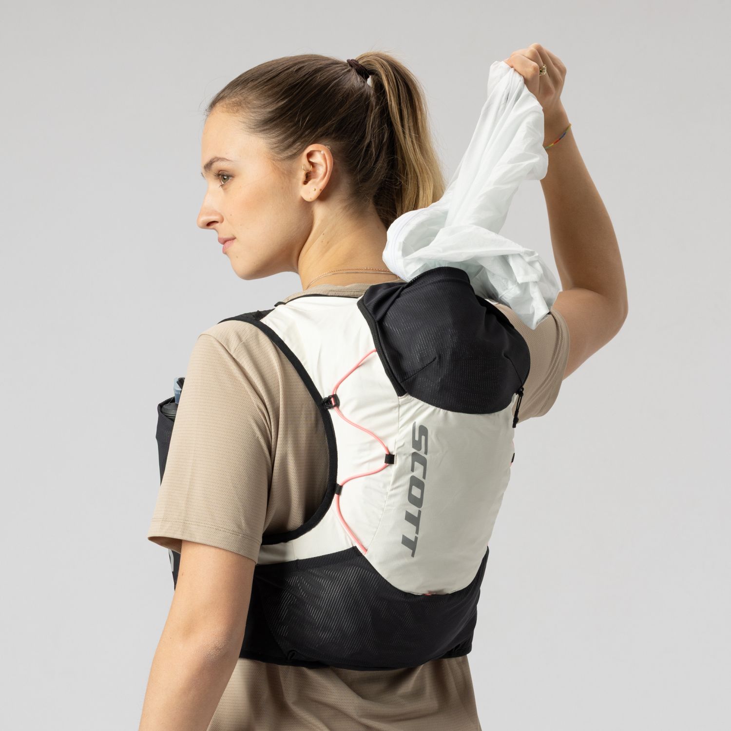 Mochila de trail running unisex ENDURANCE TR 12 L Scott - Blanco roto Blanco roto-4