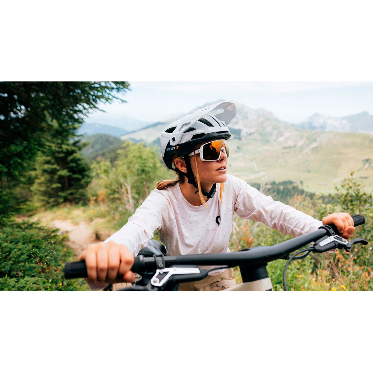 Gafas de sol de ciclismo TORICA LIGHT SENSITIVE lente fotocromática Scott - Blanco Blanco-5