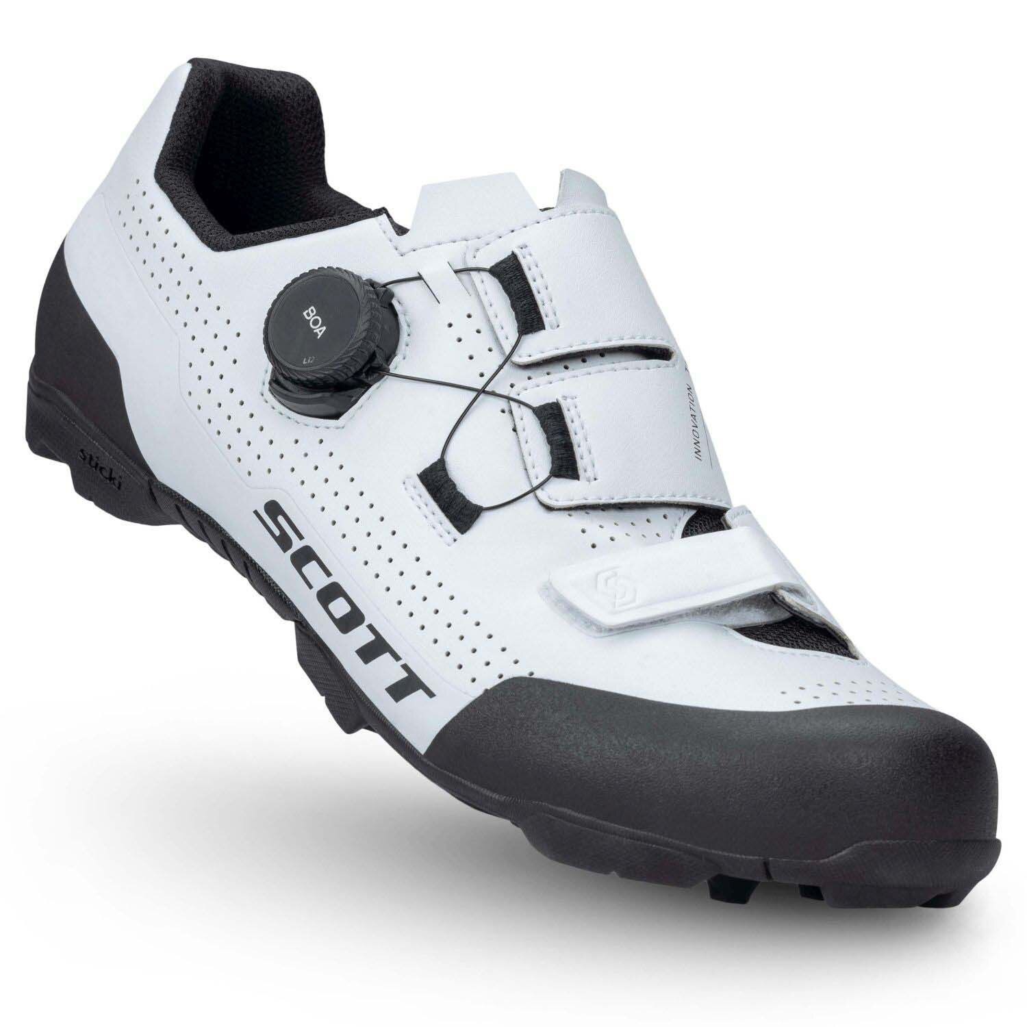 Imagen 3 de Zapatillas de ciclismo de hombre MTB TEAM BOA Scott - Blanco Blanco