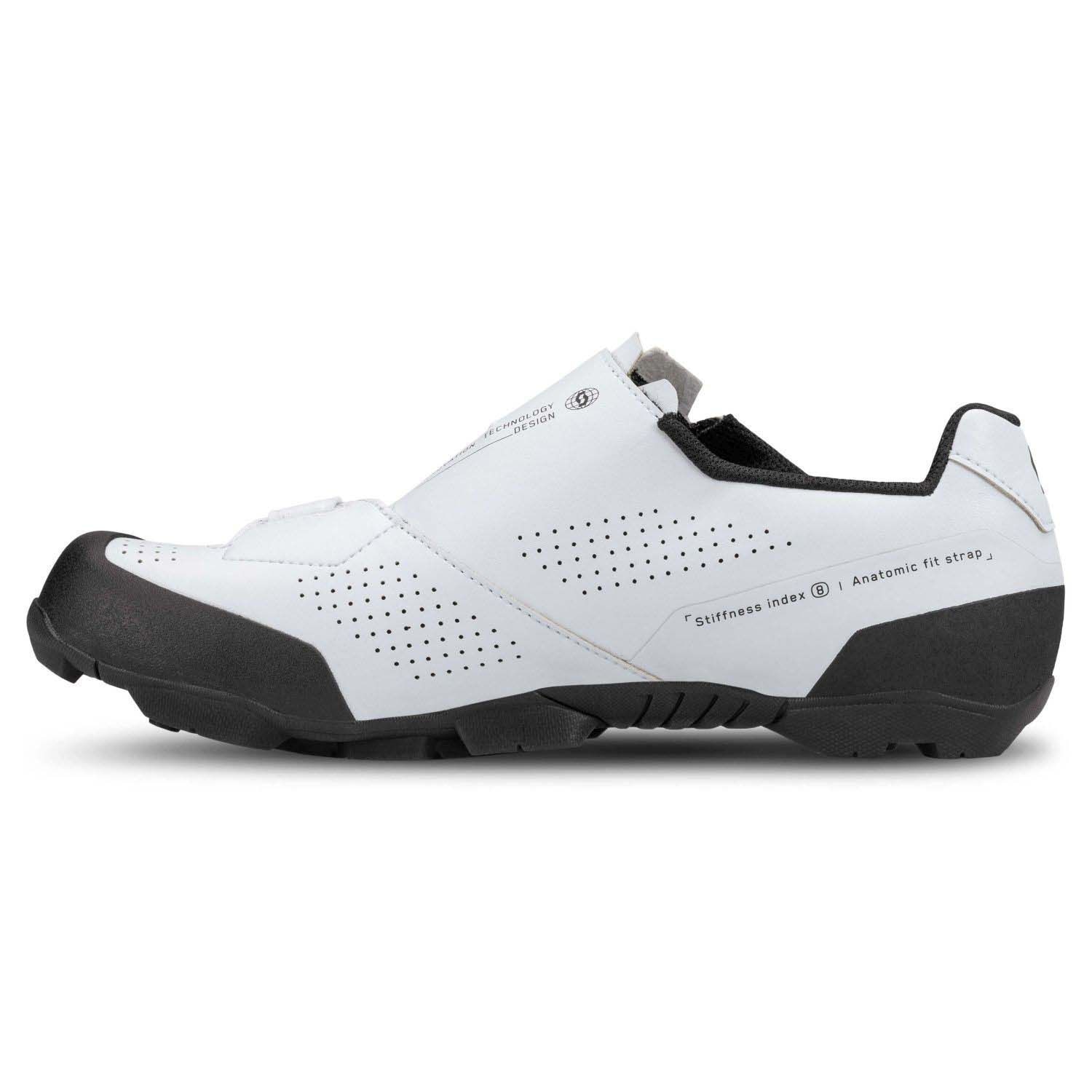 Imagen 4 de Zapatillas de ciclismo de hombre MTB TEAM BOA Scott - Blanco Blanco