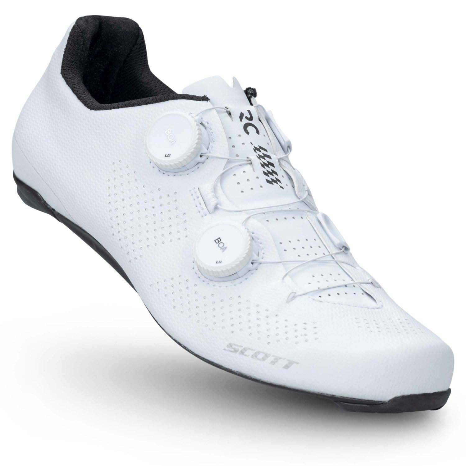 Imagen 3 de Zapatillas de ciclismo de hombre ROAD RC Scott - Blanco Blanco