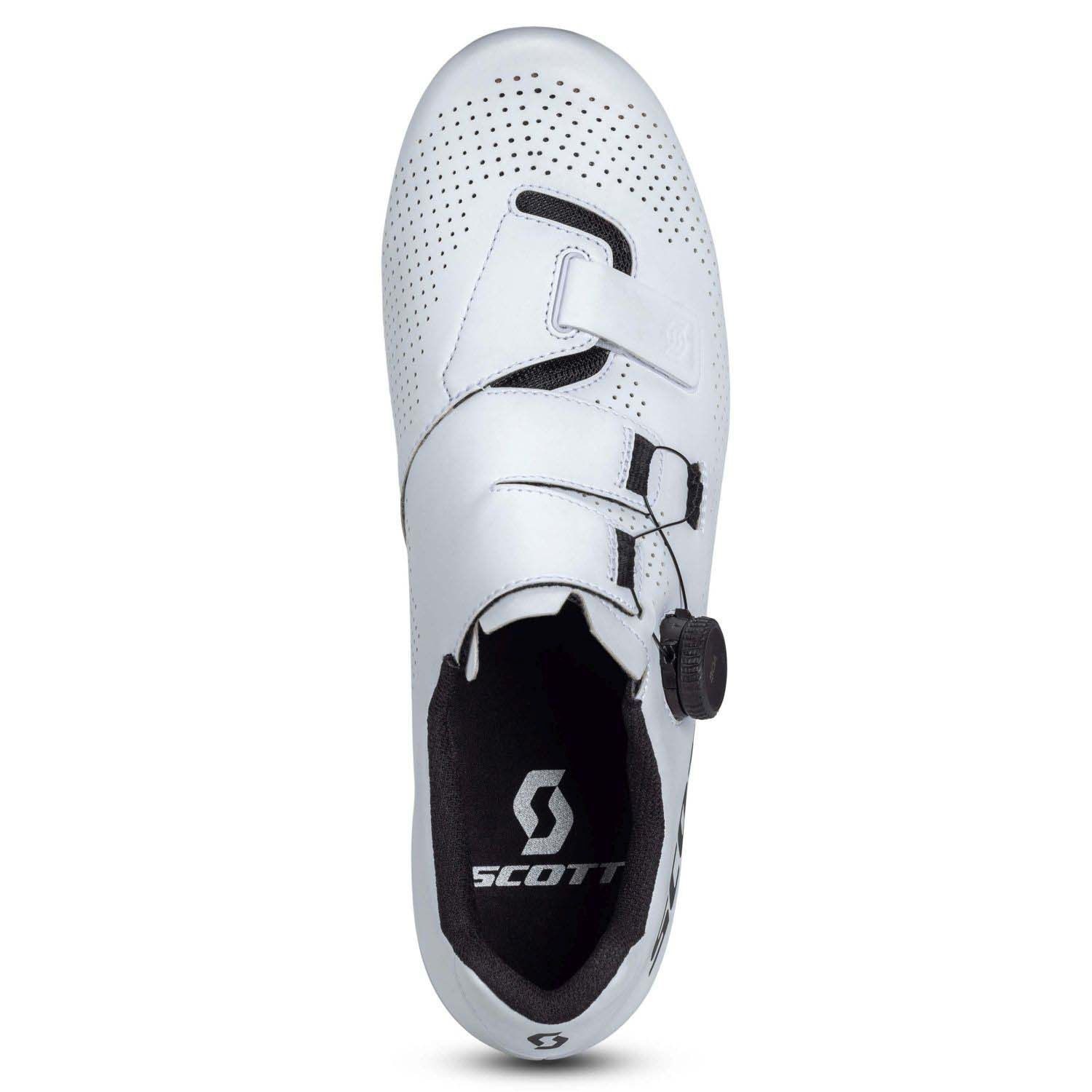 Imagen 5 de Zapatillas de ciclismo de hombre ROAD TEAM BOA Scott - Blanco Blanco