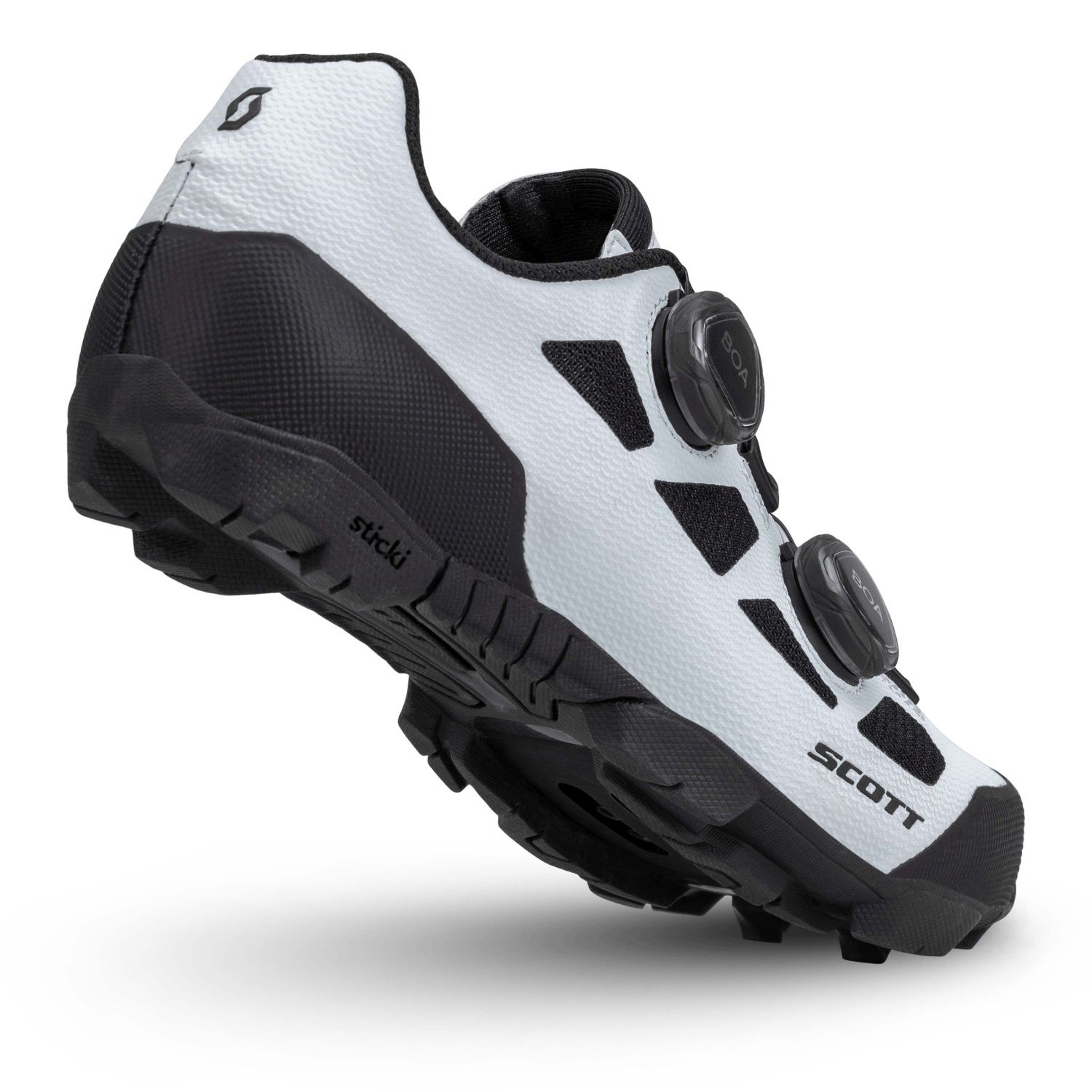 Zapatillas de ciclismo de mujer MTB VERTEC Scott - Blanco Blanco-3