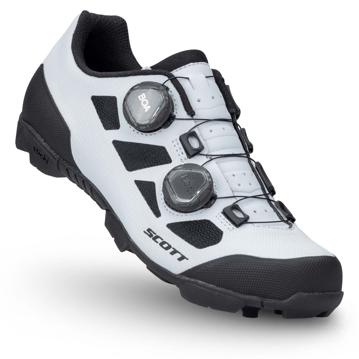 Zapatillas de ciclismo de mujer MTB VERTEC Scott - Blanco Blanco-4