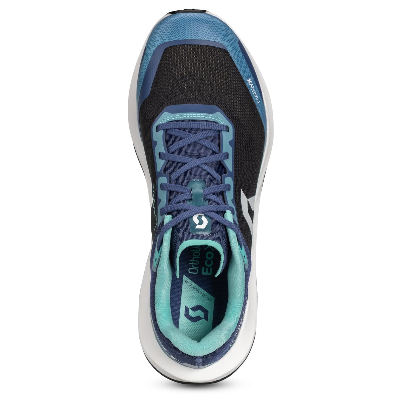 Imagen 6 de Zapatillas de trail running de mujer KINABALU ULTRA Scott - Negro / Azul Negro / Azul