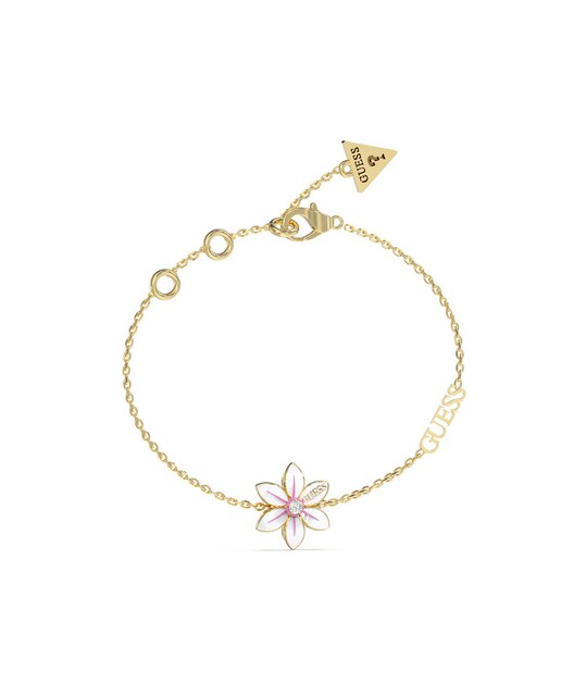 Imagen 0 de Pulsera White lotus de acero dorado