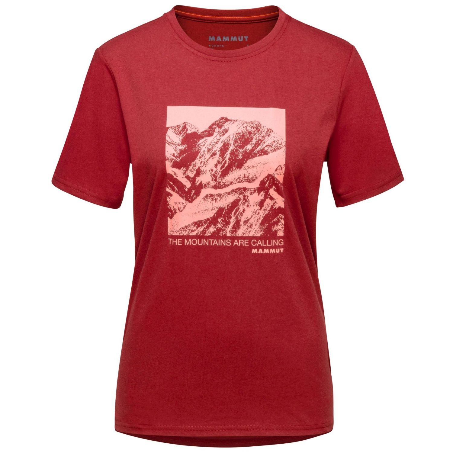 Mammut Camiseta de montaña de mujer CORE PANORAMA Rojo