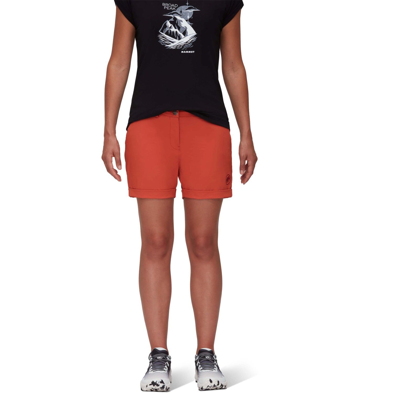 Mammut Bermuda de montaña de mujer RUNBOLD ROLL CUFF Naranja fuerte