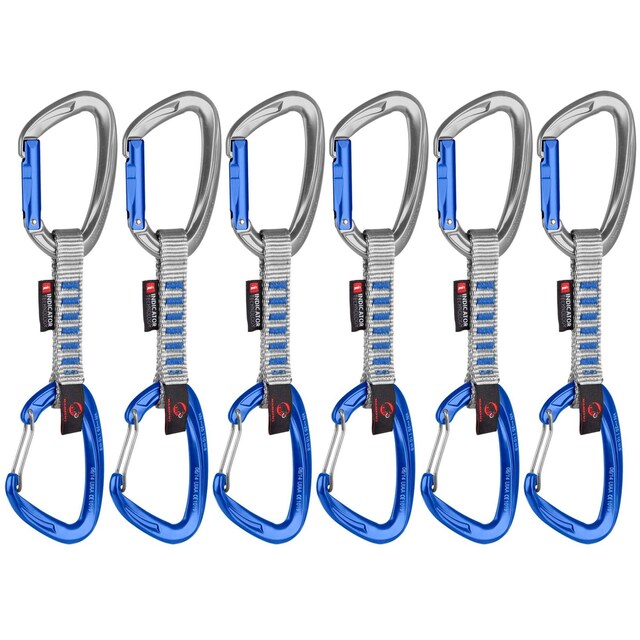 Imagen 0 de Pack de 6 cintas express de escalada CRAG KEYLOCK 10 cm INDICATOR Mammut