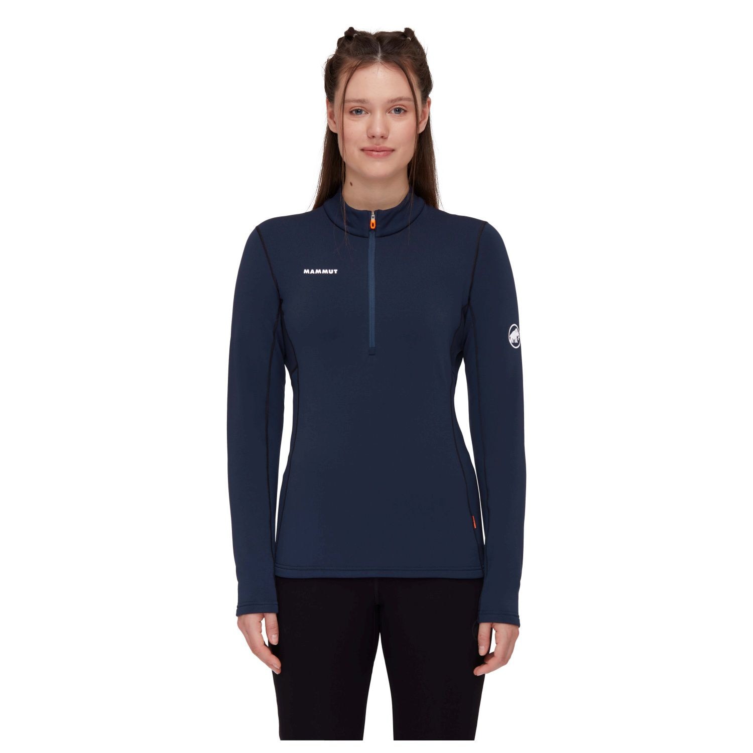 Jersey de montaña de mujer AENERGY HALF ZIP Mammut - Azul marino Azul marino-3
