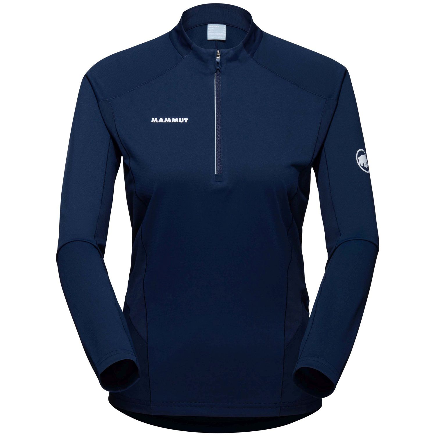 Mammut Camiseta de montaña de mujer AENERGY FL HALF ZIP Azul marino