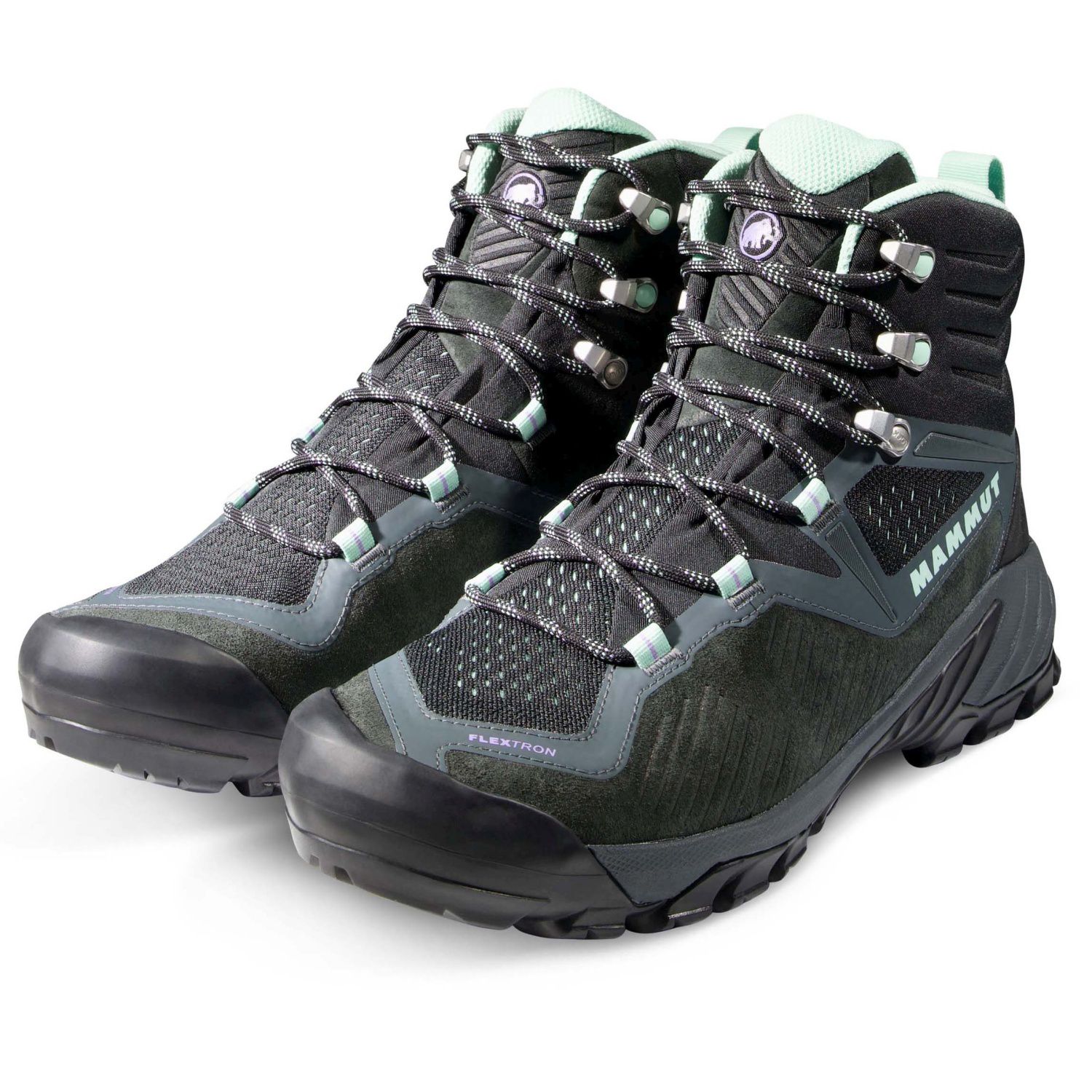Botas de montaña de mujer SAPUEN HIGH Gore-Tex Mammut - Negro / Azul Negro / Azul-5
