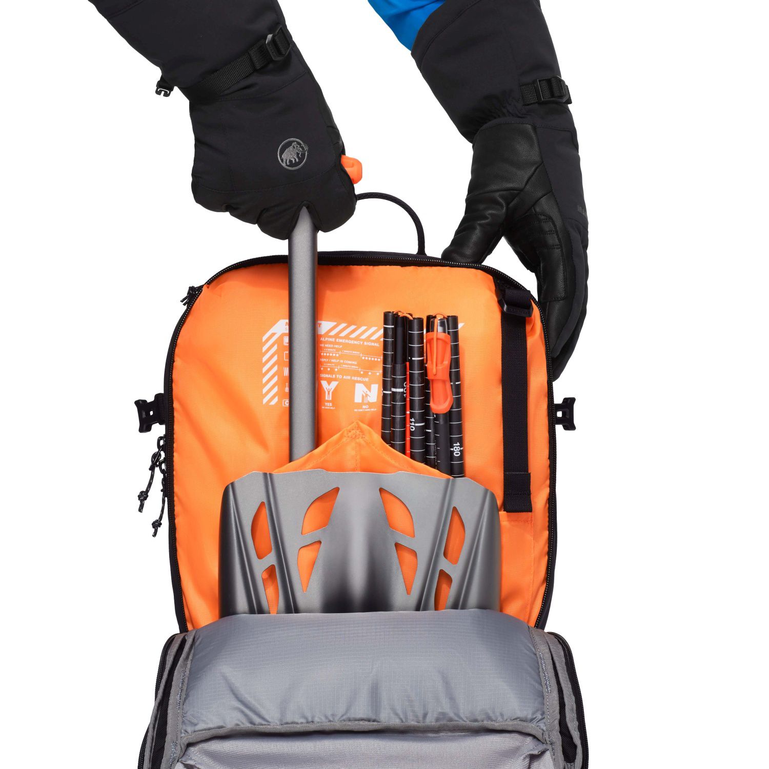 Mochila de esquí NIRVANA 22 L Mammut - Negro Negro-3