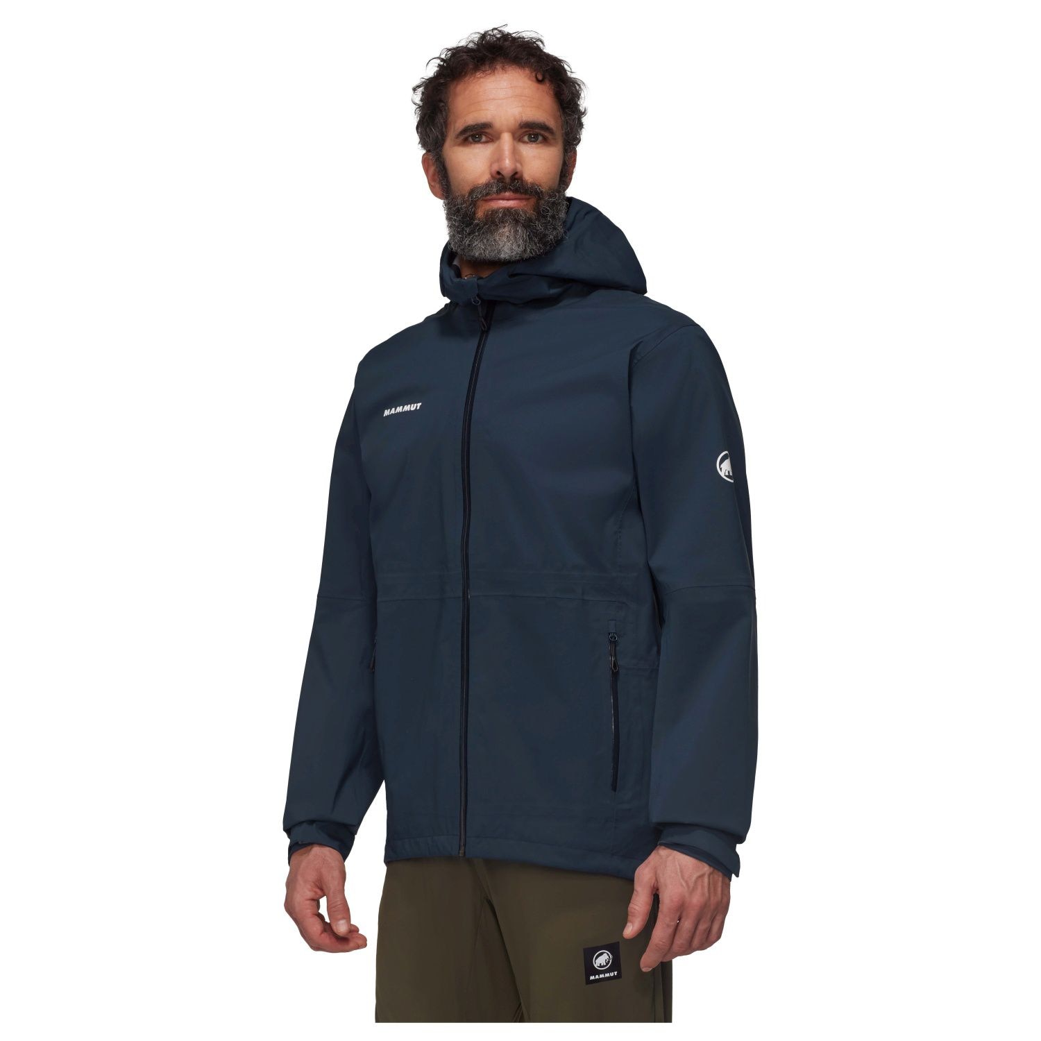 Mammut Chaqueta de montaña de hombre LINARD GUIDE impermeable Negro / Azul