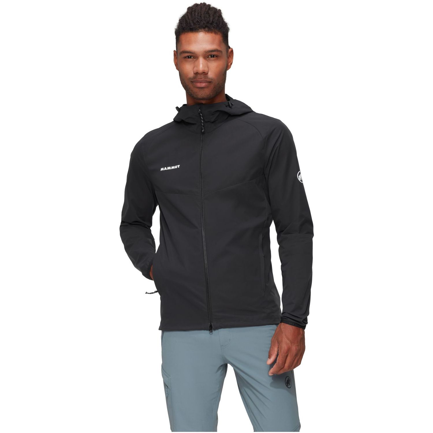 Mammut Chaqueta de montaña de hombre GRANITE cortavientos Negro