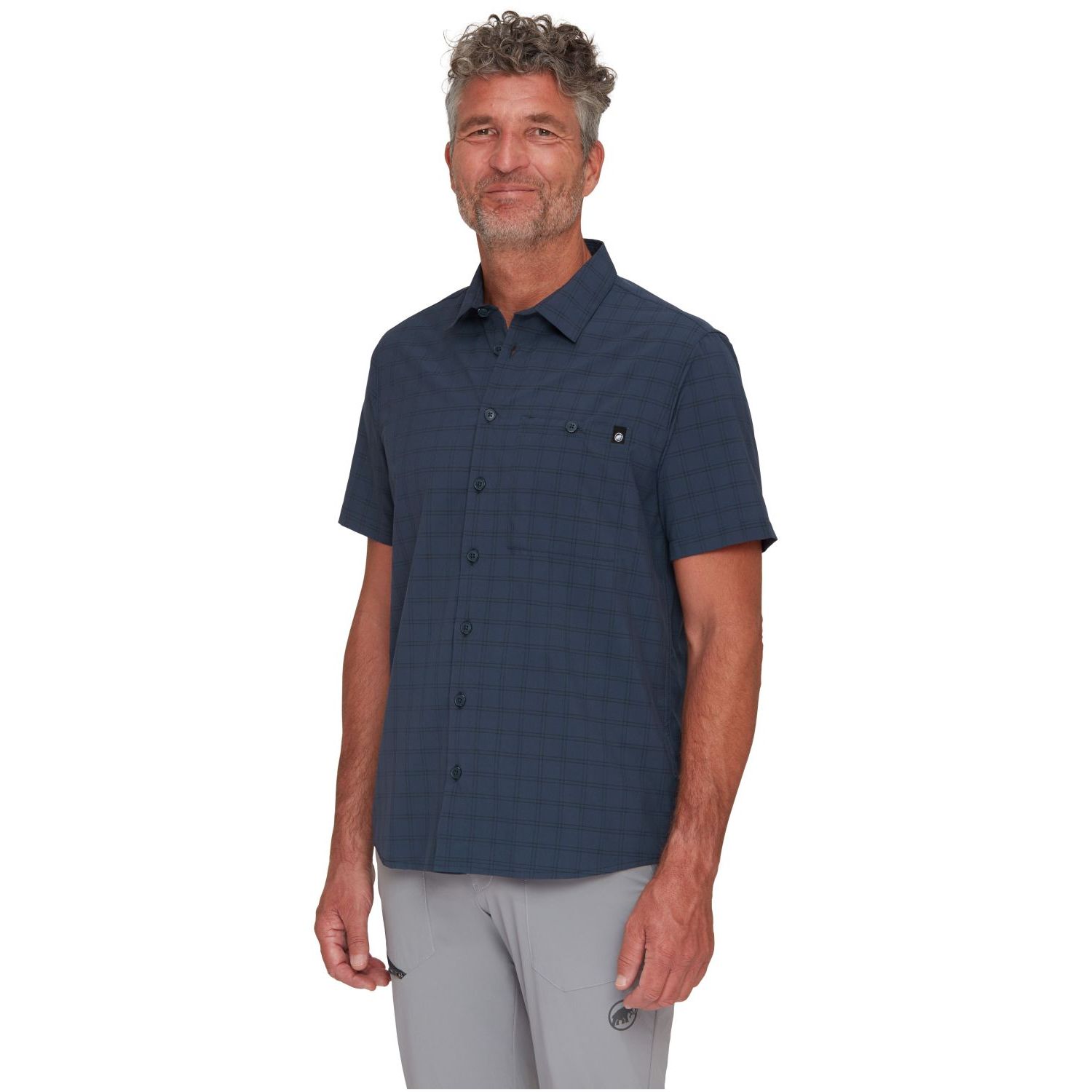 Mammut Camisa de montaña de hombre LENNI Azul marino