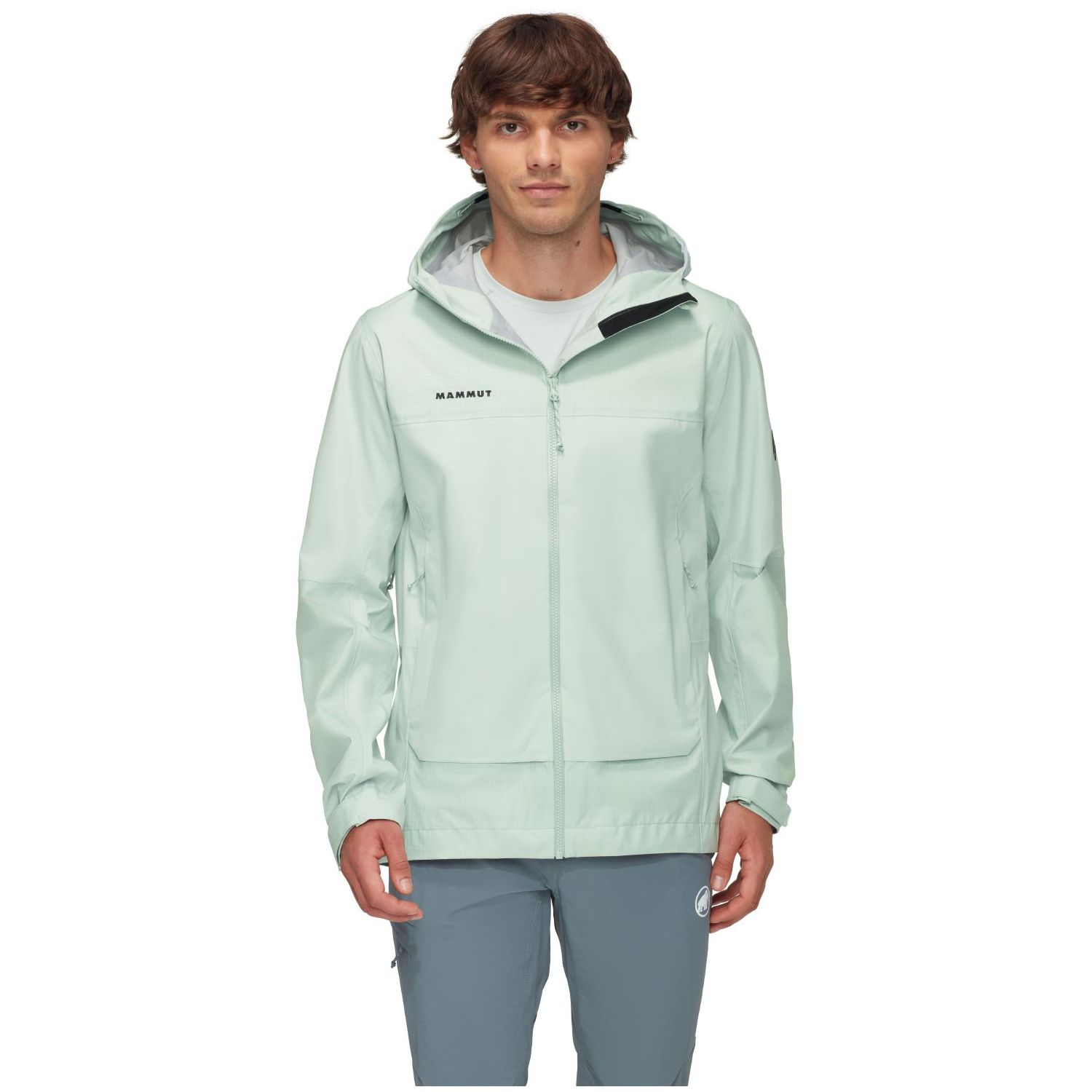 Mammut Chaqueta de montaña de hombre DUCAN GUIDE impermeable Gris claro