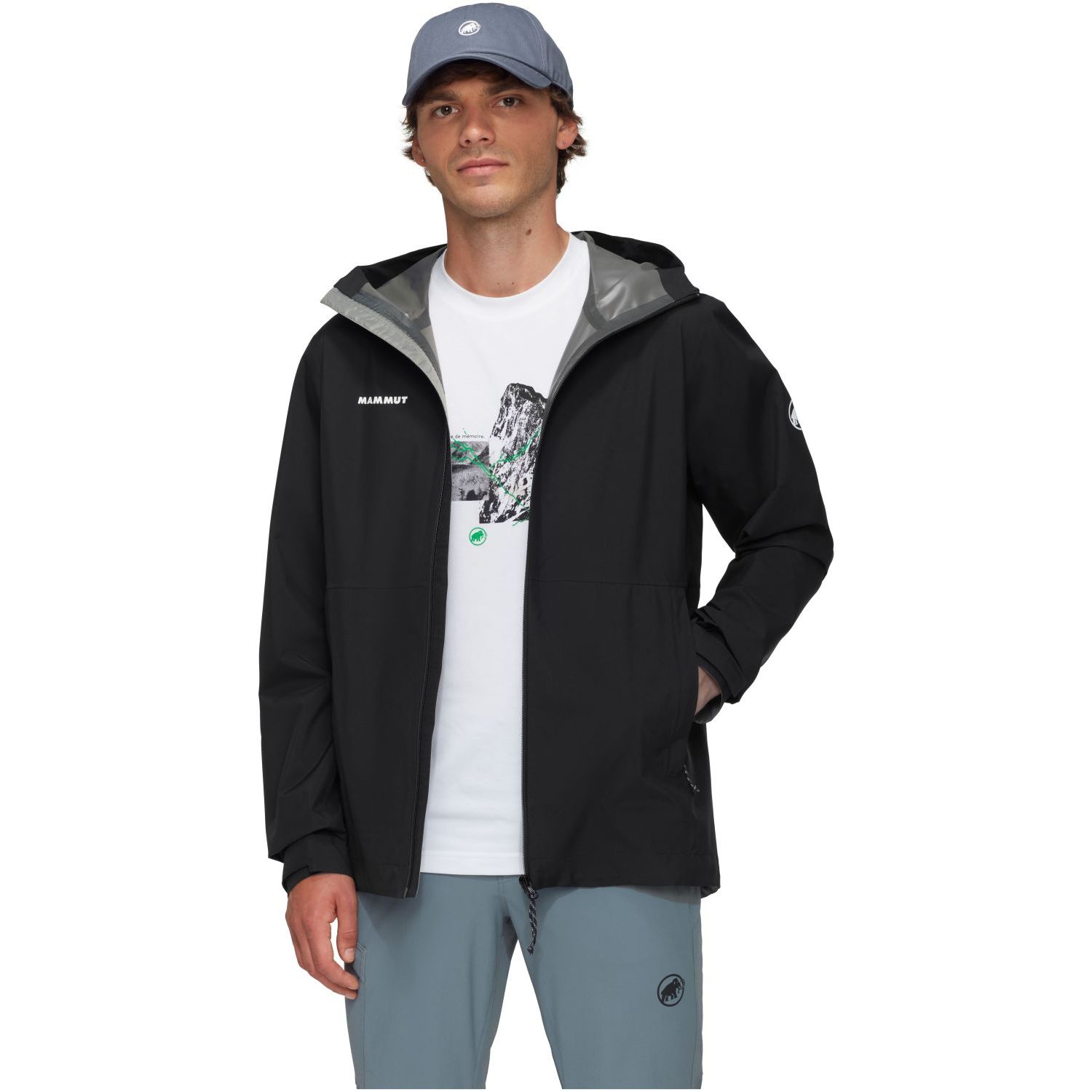 Mammut Chaqueta de montaña de hombre LINARD LIGHT impermeable Rojo
