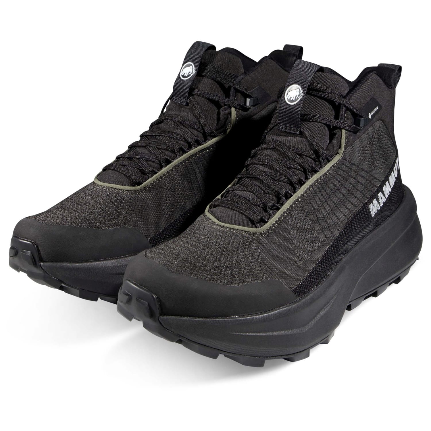 Botas de montaña de hombre AENERGY MTN MID Gore-Tex Mammut - Negro / Verde Negro / Verde-5