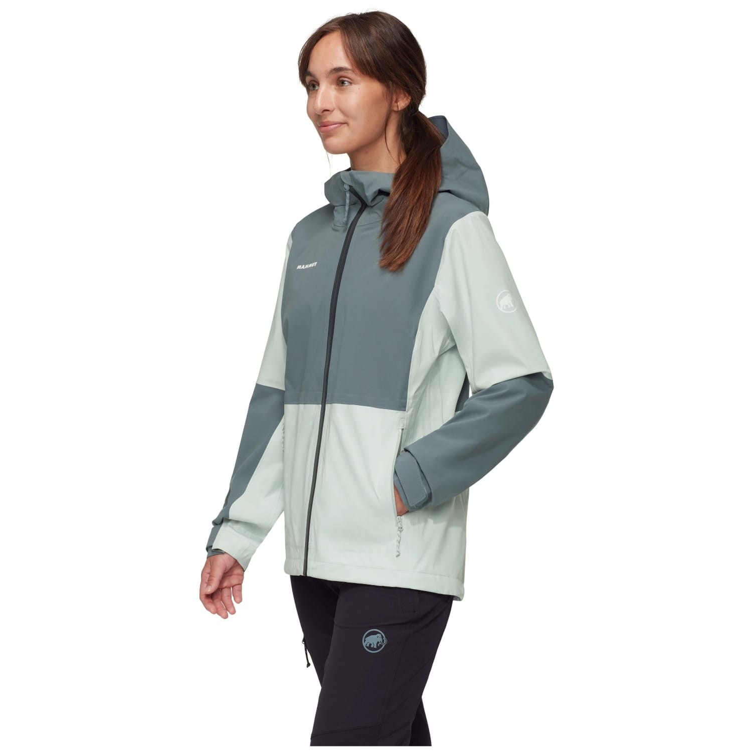 Chaqueta de montaña de mujer LINARD GUIDE impermeable Mammut - Gris Gris-4