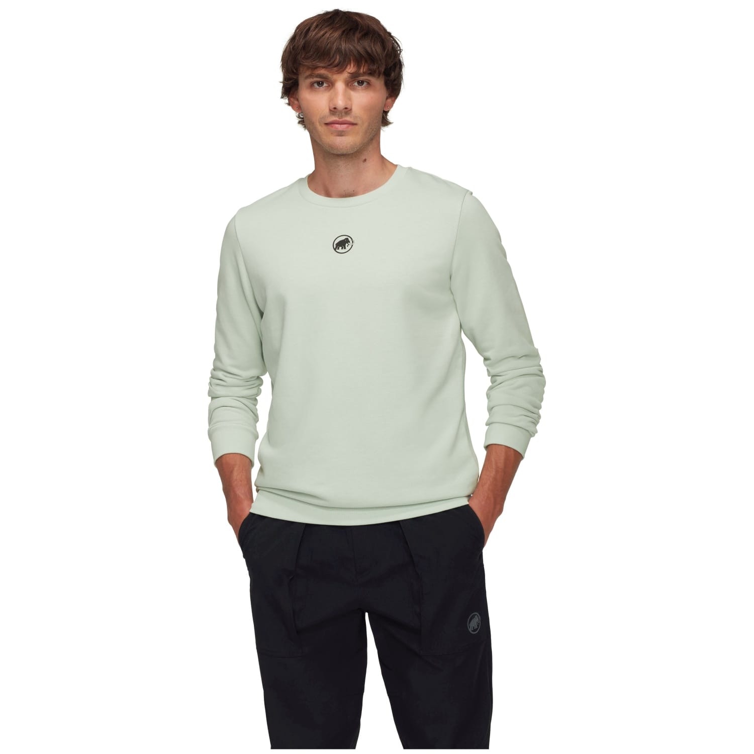 Mammut Sudadera de hombre CORE CREW NECK ORIGINAL Gris claro