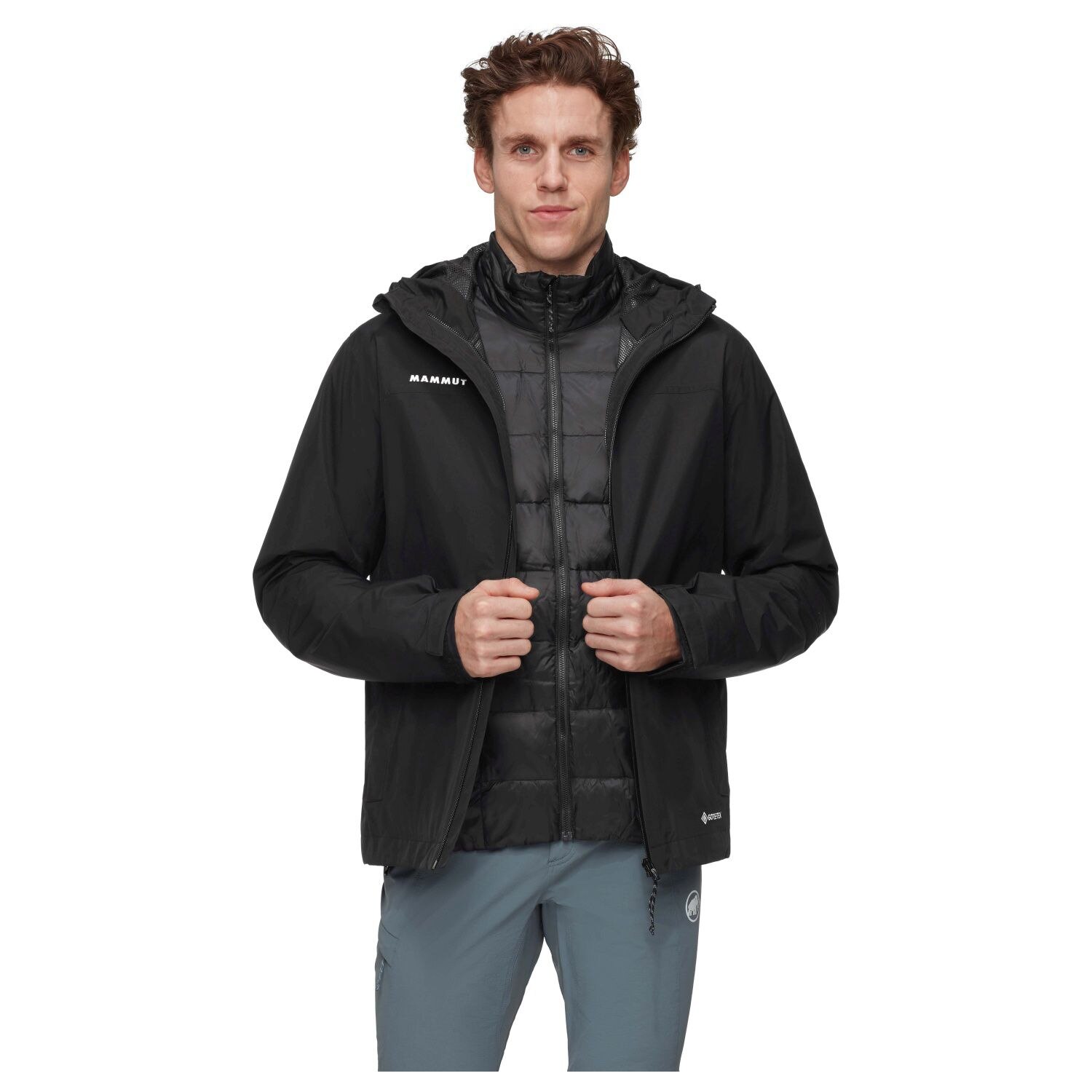 Chaqueta de montaña de hombre TREELINE 3 IN 1 desmontable Mammut - Negro Negro-1