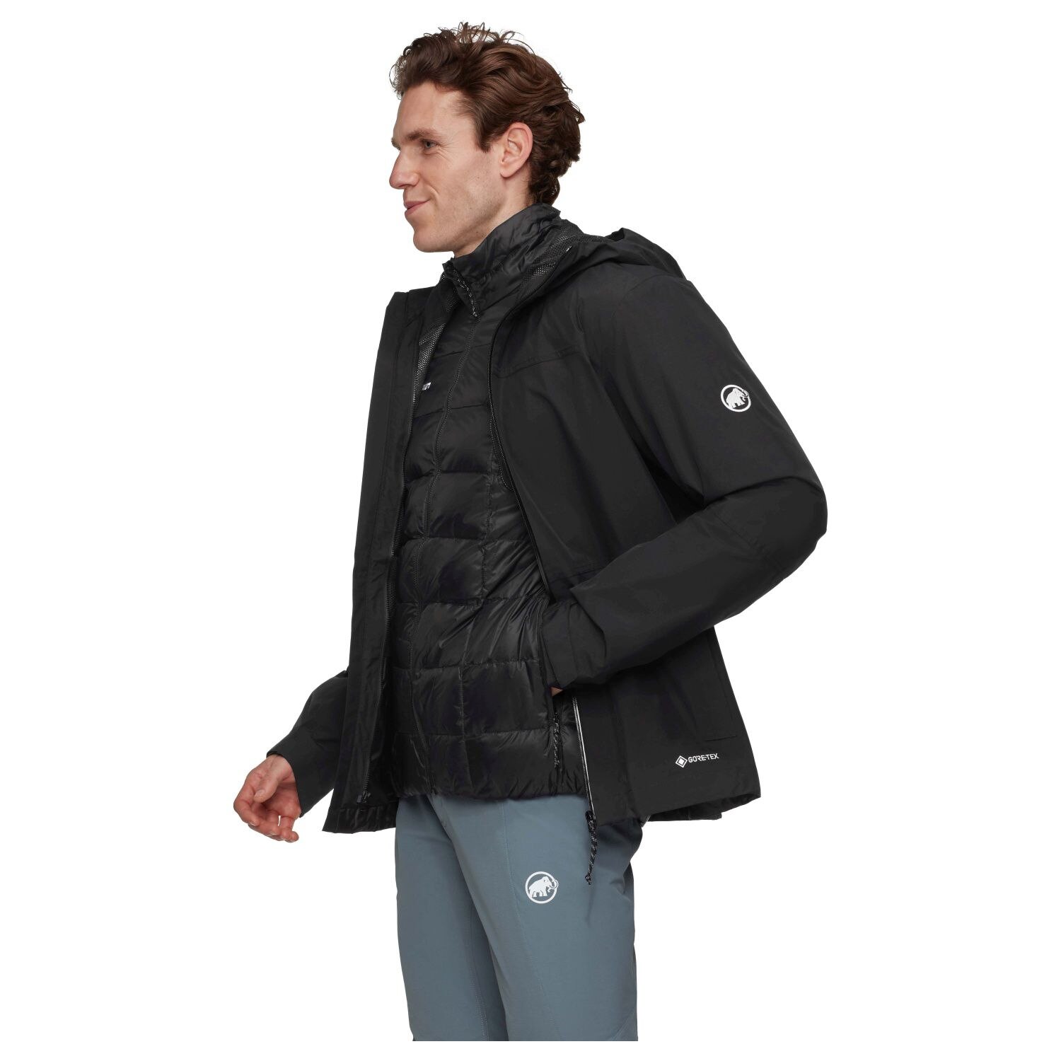 Chaqueta de montaña de hombre TREELINE 3 IN 1 desmontable Mammut - Negro Negro-3