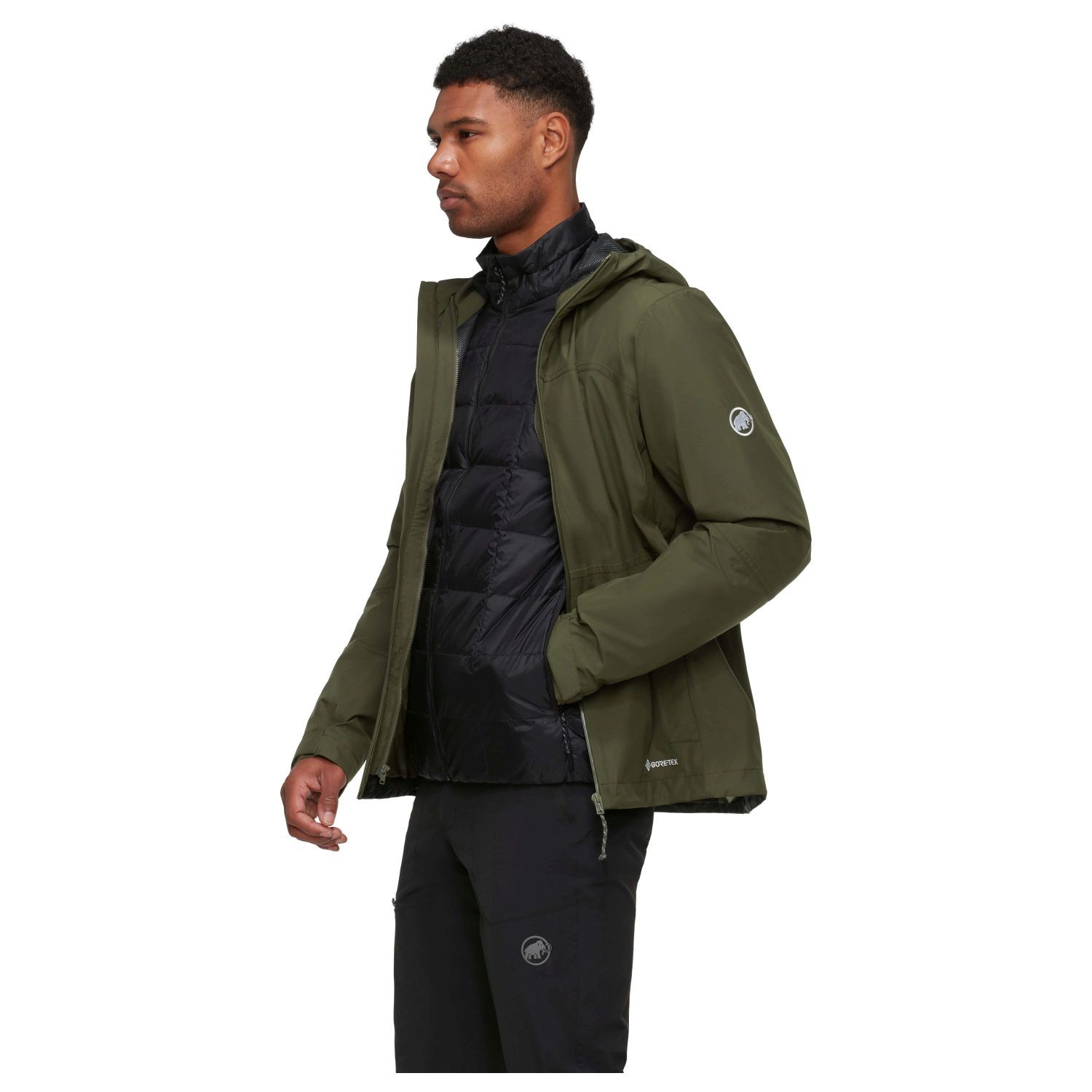 Chaqueta de montaña de hombre TREELINE 3 IN 1 desmontable Mammut - Verde oscuro Verde oscuro-3