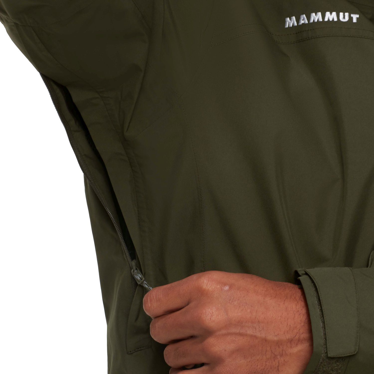 Chaqueta de montaña de hombre TREELINE 3 IN 1 desmontable Mammut - Verde oscuro Verde oscuro-8