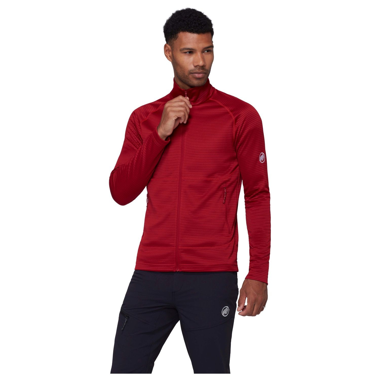 Mammut Forro polar de montaña de hombre CRAG Rojo