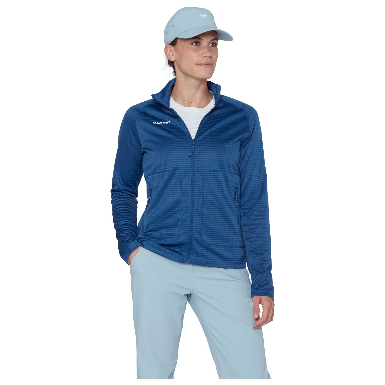 Forro polar de montaña de mujer CRAG Mammut - Azul Azul-1