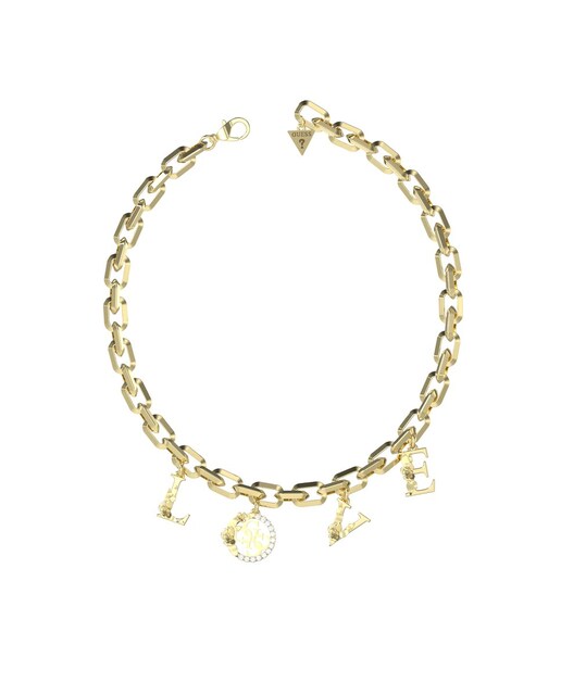 Imagen 0 de Collar 4 love de acero dorado