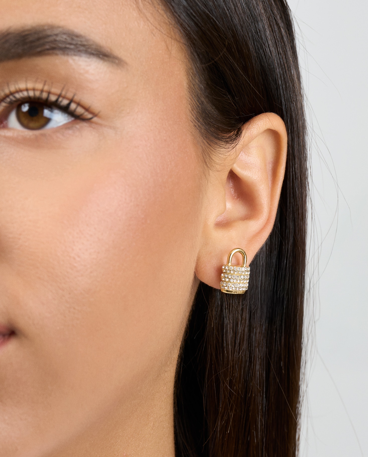 Guess Pendientes Mujer Crystal Harmony De Acero Dorado Con Ofertas En | Ofertas Online