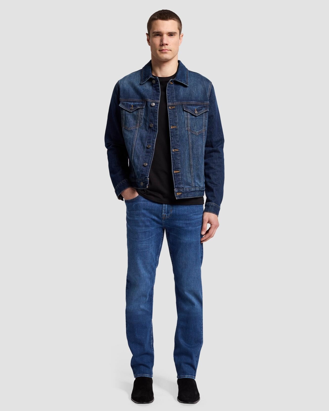 7 For all mankind - Vaquero de hombre slim en color azul.