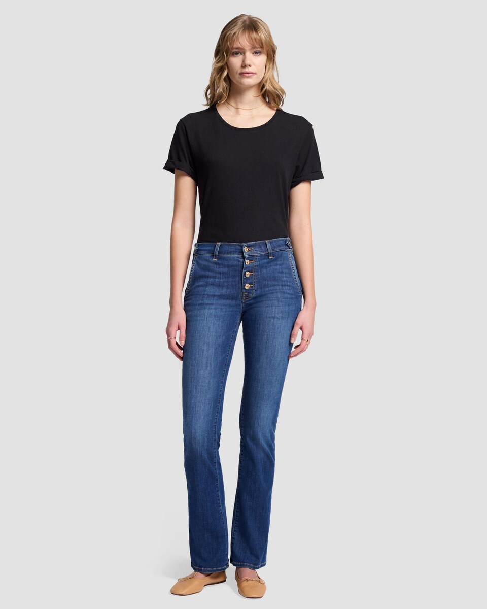 Vaquero campana de mujer Bootcut de tiro medio · For all mankind