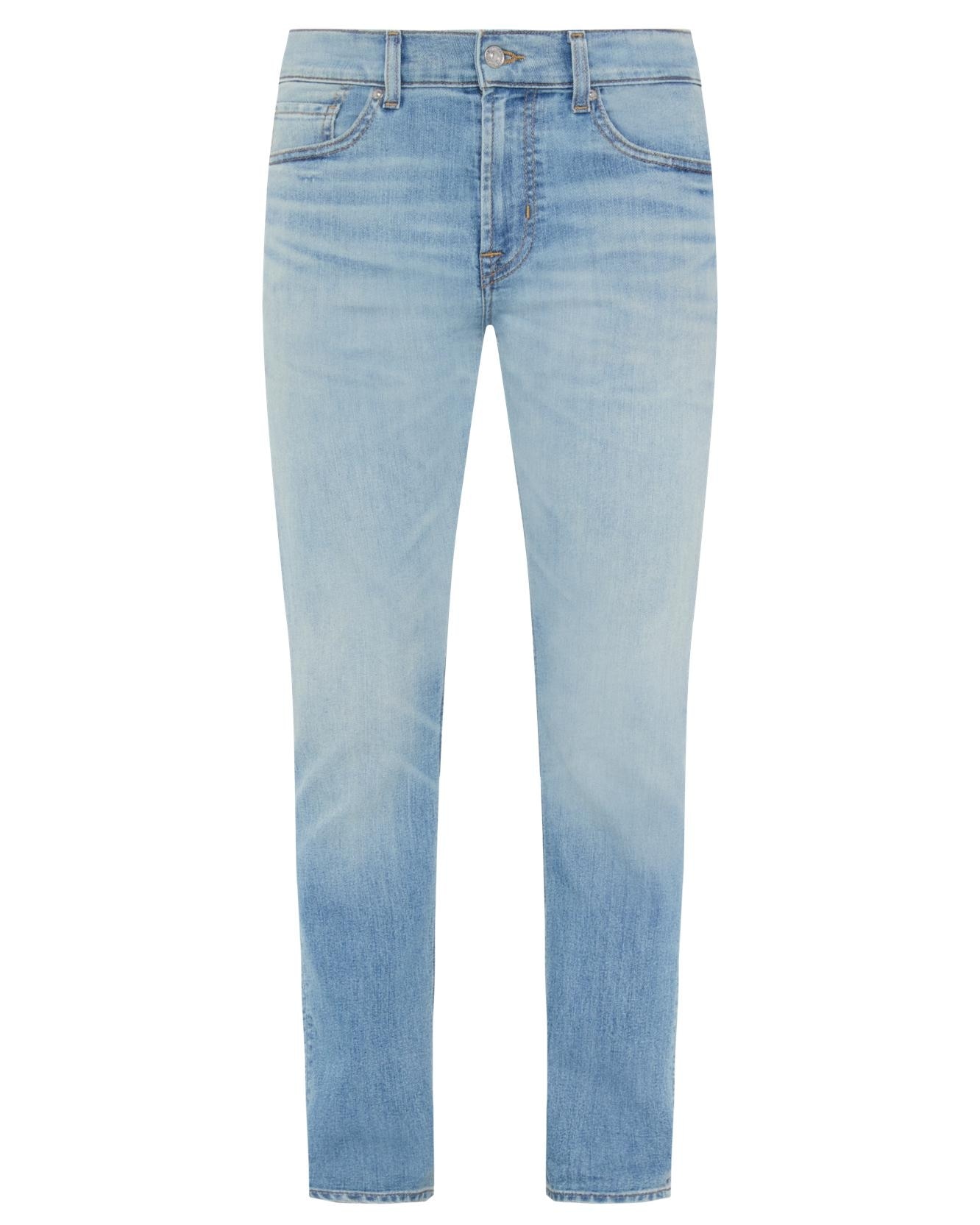 Imagen 6 de Vaqueros de hombre slim de tiro medio en color - 7 For all mankind - Azul claro Azul claro