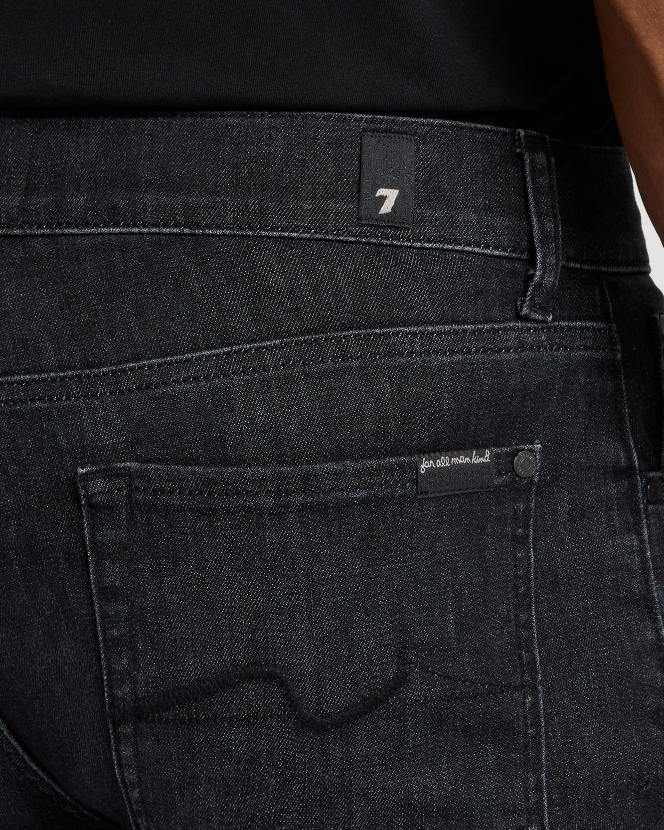 Imagen 3 de Vaqueros de hombre slim de tiro medio en color - 7 For all mankind - Negro Negro