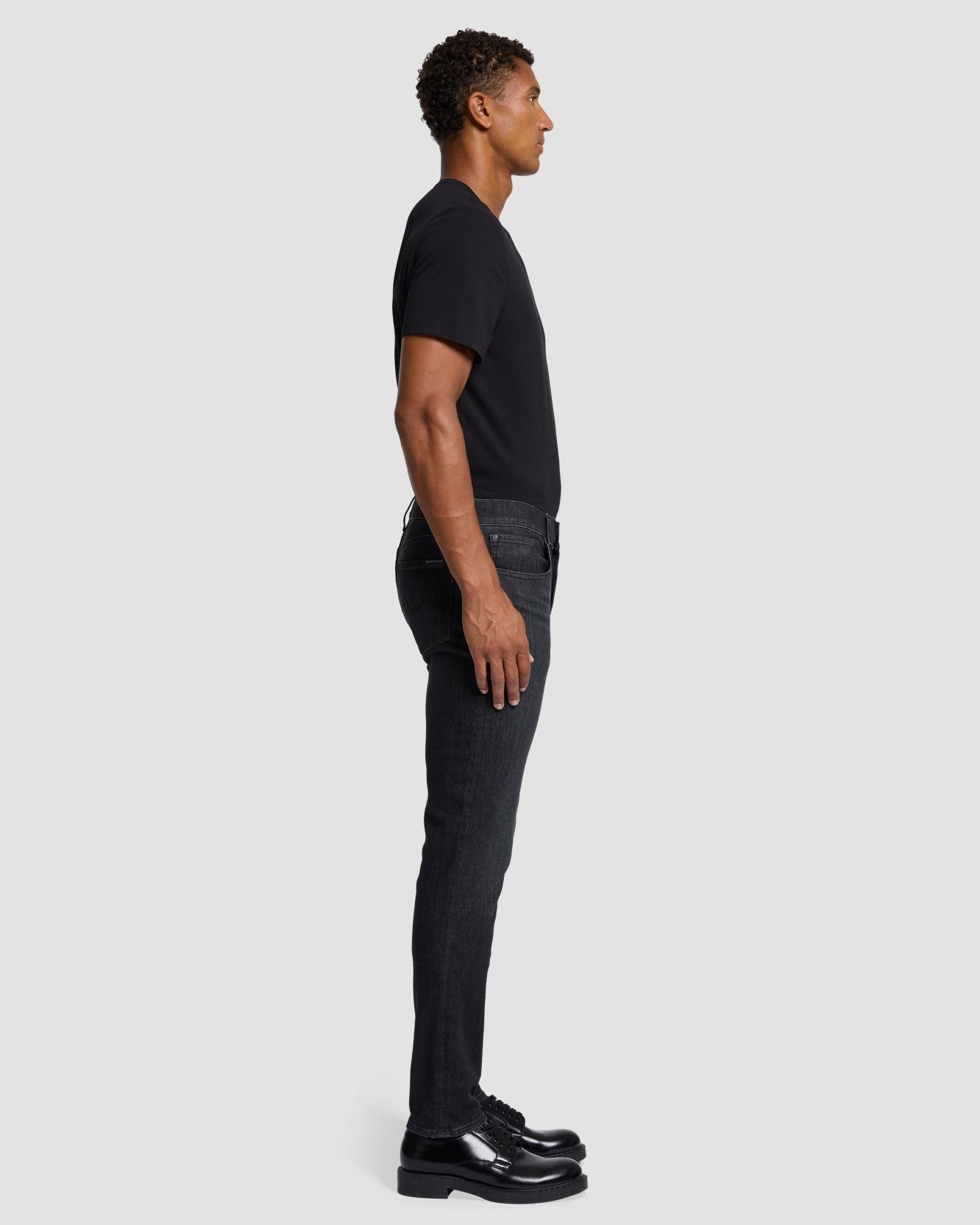 Imagen 5 de Vaqueros de hombre slim de tiro medio en color - 7 For all mankind - Negro Negro