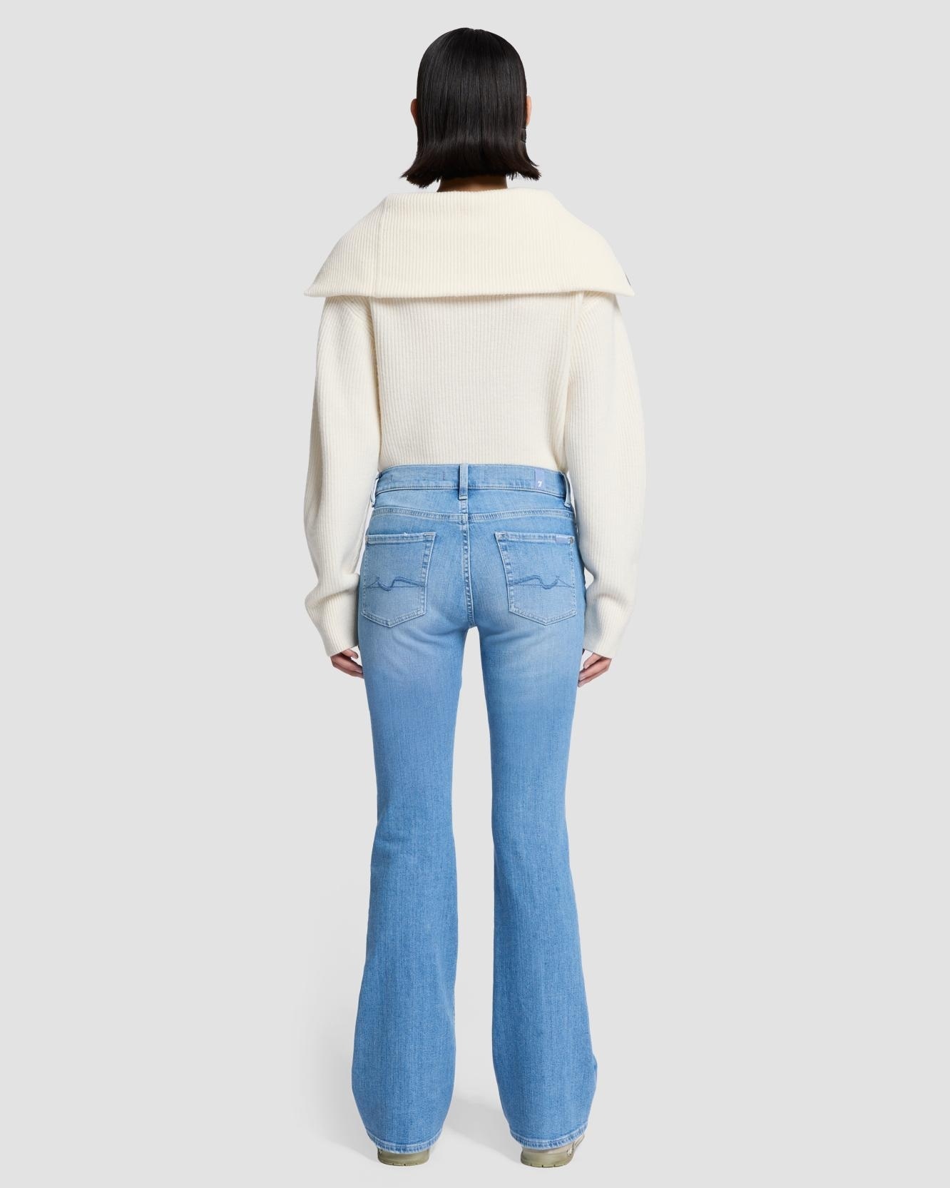 Vaquero campana de mujer bootcut de tiro medio - 7 For all mankind - Azul claro Azul claro-3