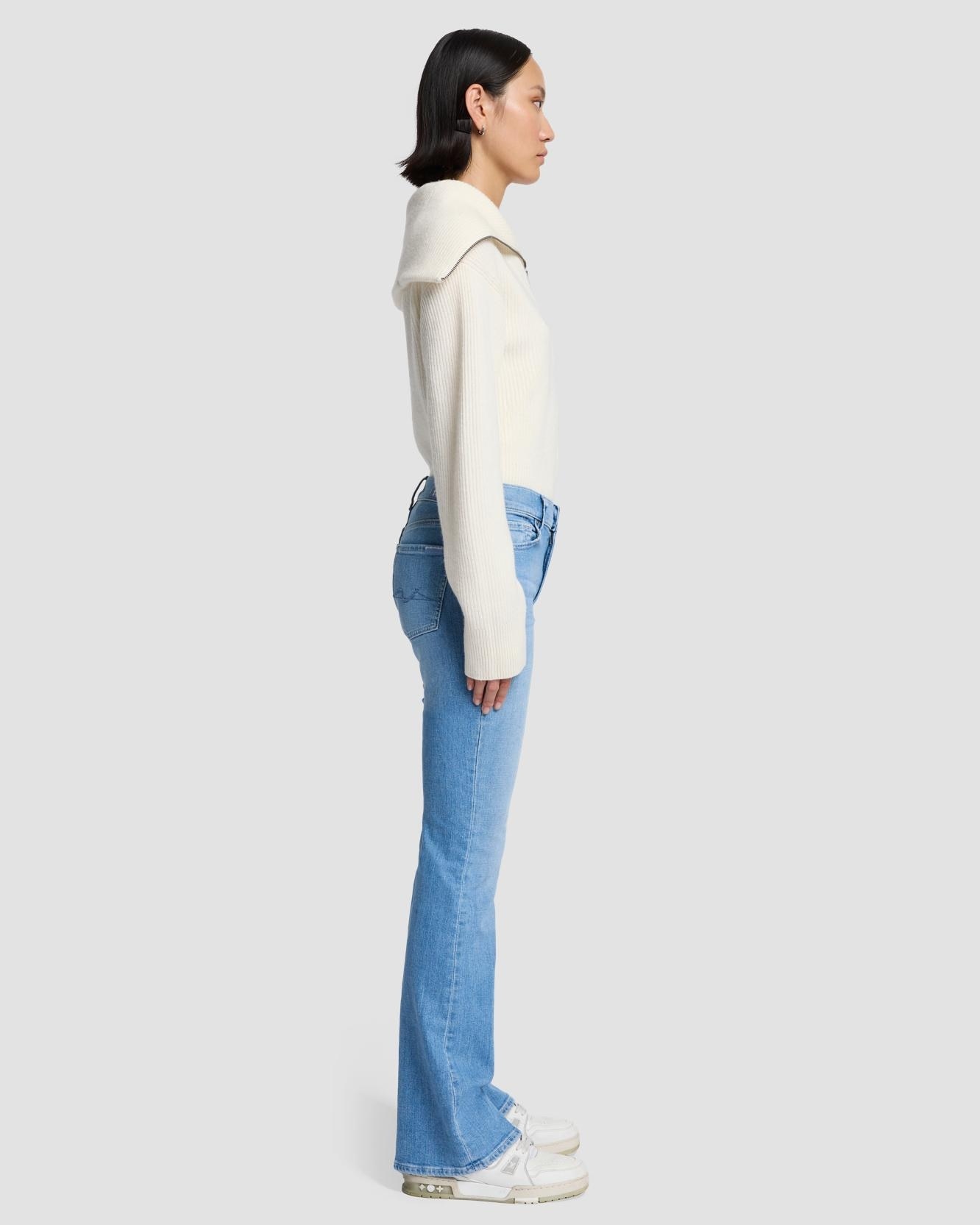 Vaquero campana de mujer bootcut de tiro medio - 7 For all mankind - Azul claro Azul claro-5